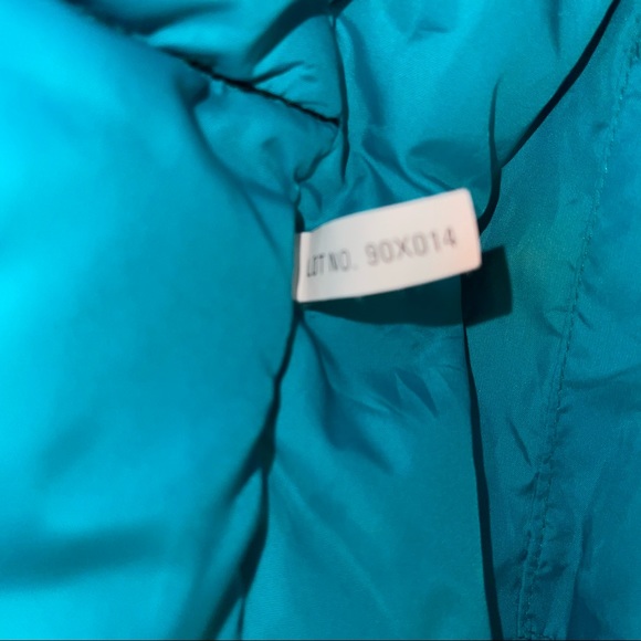 The North Face Down Puffer Vest Black Teal Purple Womens M - Picture 6 of 11